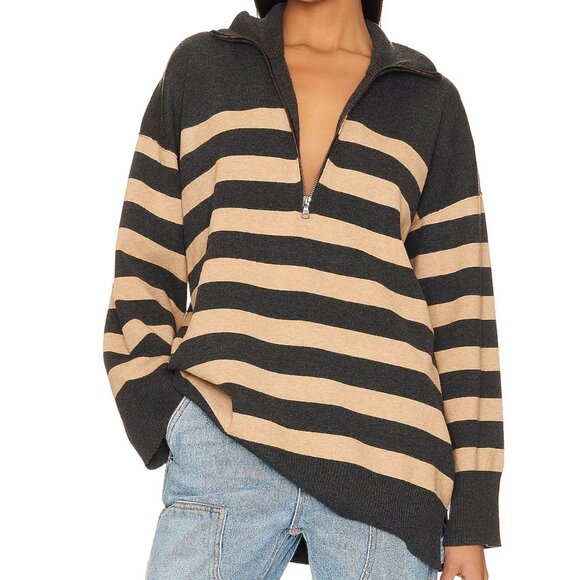 Free People - Coastal Stripe Pullover - Size Medium - Picture 1 of 3
